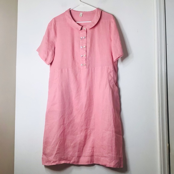 Grae Cove dress women medium pink linen - Picture 10 of 10